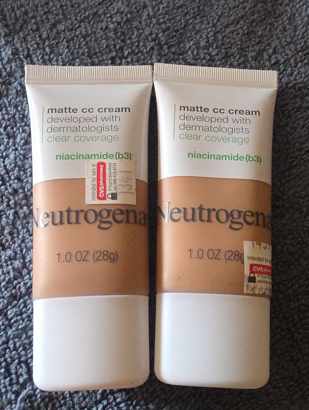 Two Neutrogena Matte CC Cream MAPLE SHADE